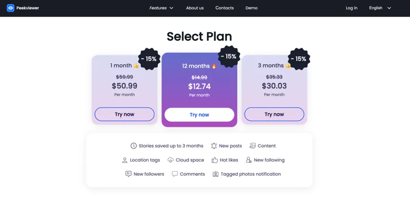 Instagram profile analyzer tool: Peekviewer account creation Instagram profile analyzer tool: Peekviewer account creation