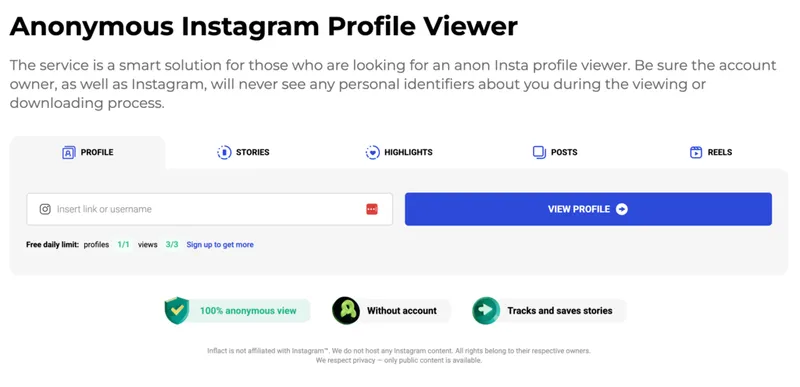Free Instagram profile analyzer tools for public accounts: Inflact Free Instagram profile analyzer tools for public accounts: Inflact