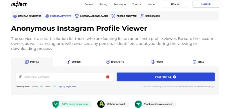 Use third-party apps to look at Instagram without an account: Inflact Use third-party apps to look at Instagram without an account: Inflact