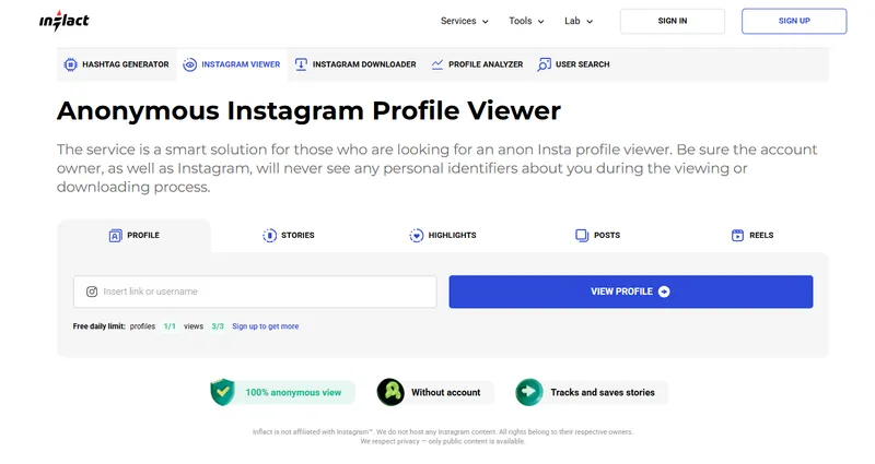 How Inflact Works Step 1 – by Private Instagram Viewer Free How Inflact Works Step 1 – by Private Instagram Viewer Free