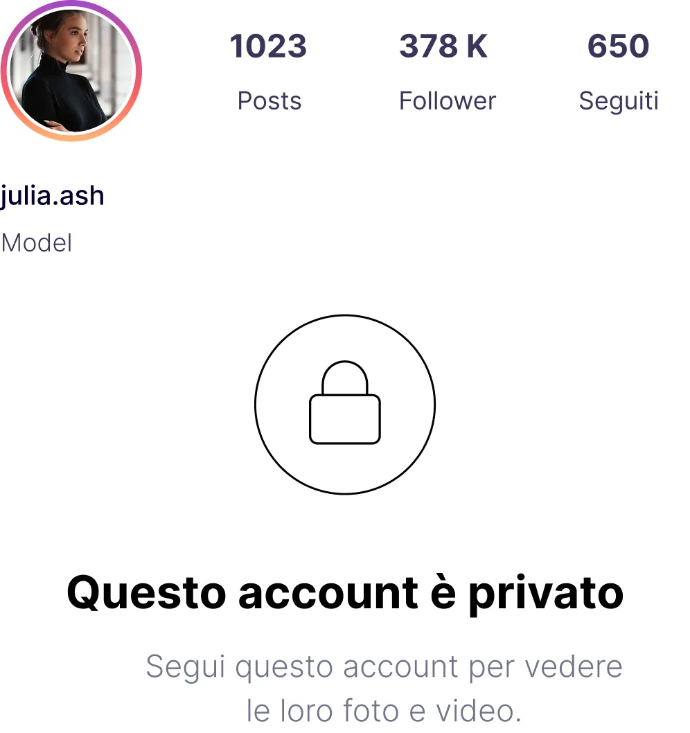 Private Instagram Account Image