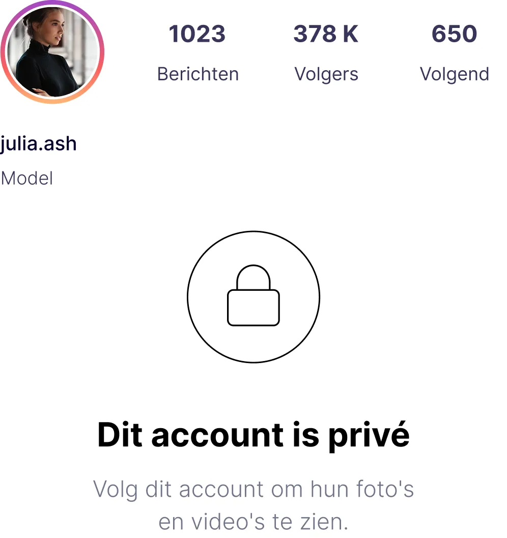 Private Instagram Account Image